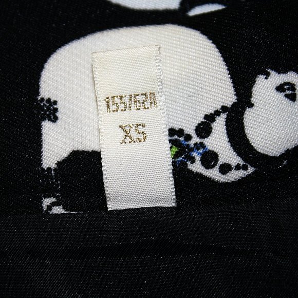 FIVE PLUS Skirt Skater Cat Print Mini Black with White Embellished X-Small - Picture 6 of 13